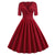 Vintage Karmínové Šaty Rockabilly Z 50. Rokov