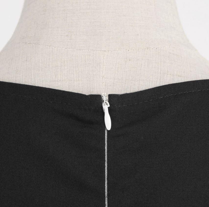 Vintage Rockabilly Šaty Z 50. Rokov Čierne