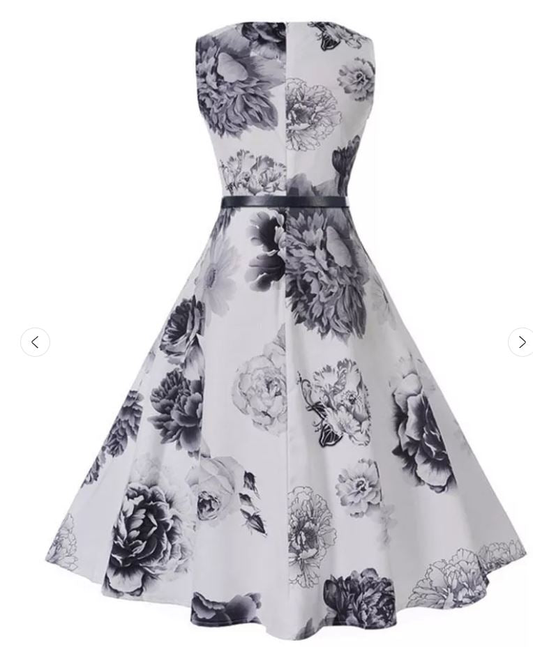 Vintage Romantické Šaty Námornícka Biela