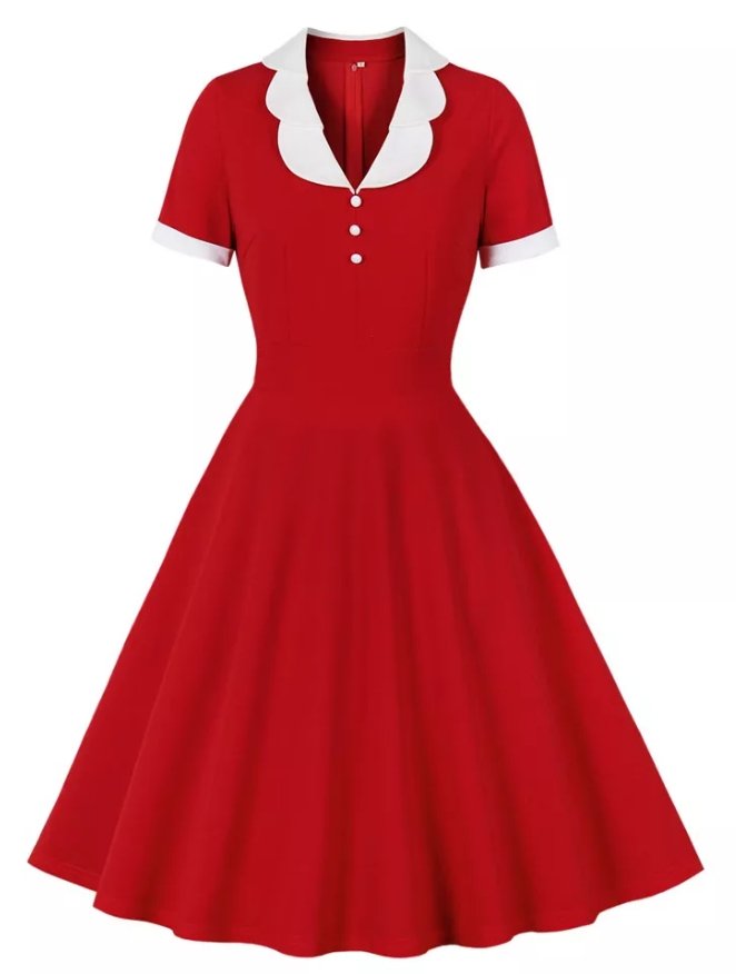 Vintage Šaty Passion Red