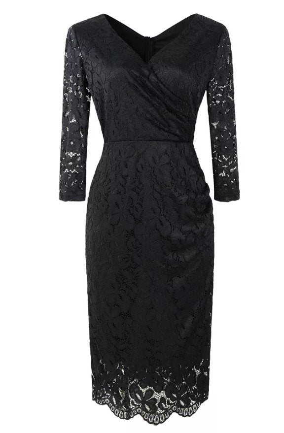 Vintage Čierne Šaty