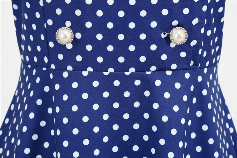 Očarujúce Modré Šaty Z 50. Rokov