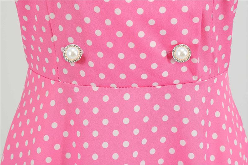 Ružové Trapézové Šaty Z 50. Rokov