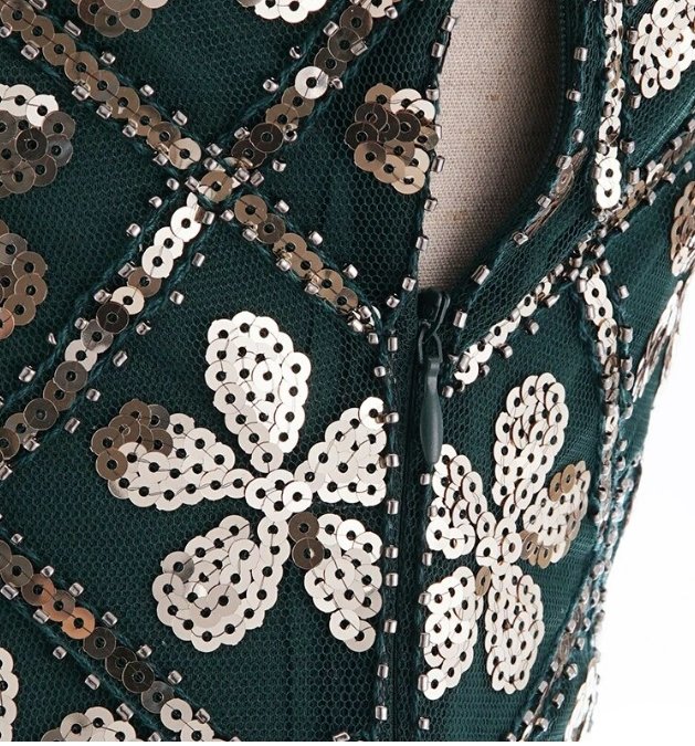 Vintage Zlaté Šaty 20s Plus Size