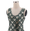 Vintage 20s Plus Size Zeleno Zlaté Šaty