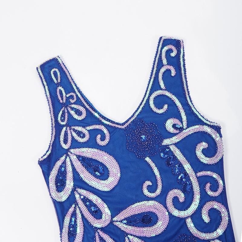 Modré Šaty V Štýle 20. Rokov