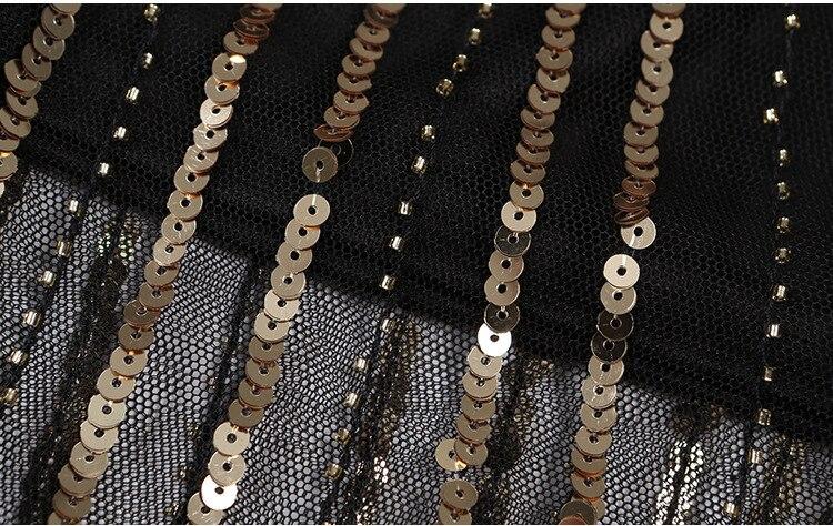 Vintage Retro Šaty Z 20. Rokov Čierne Zlato