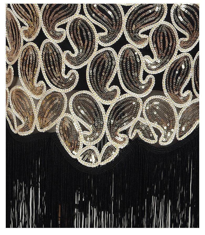 Vintage Šaty Z 20. Rokov Sexy Čiernozlaté