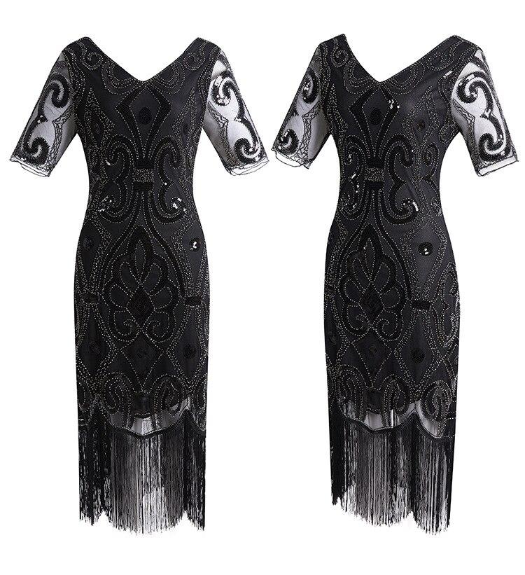 Čipkované Flitrové Šaty Z 20. Rokov