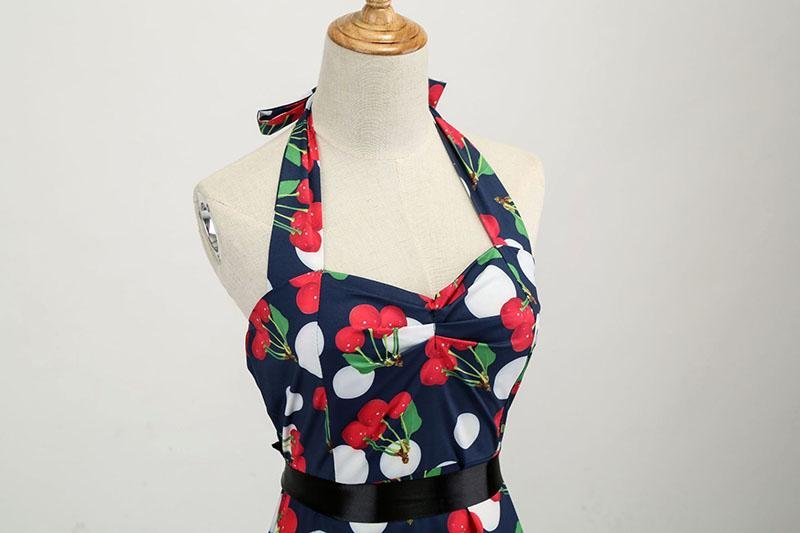 Vintage Čerešňové Šaty